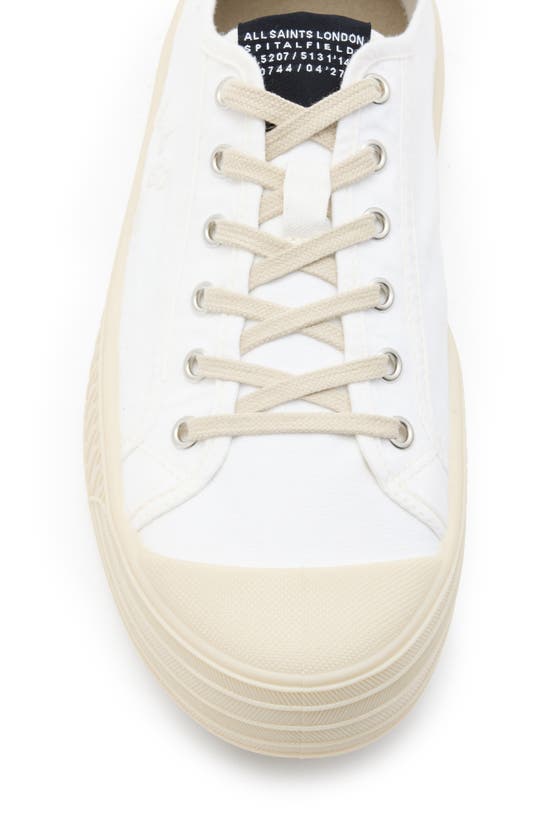 Shop Allsaints Sherman Low Top Canvas Sneaker In White