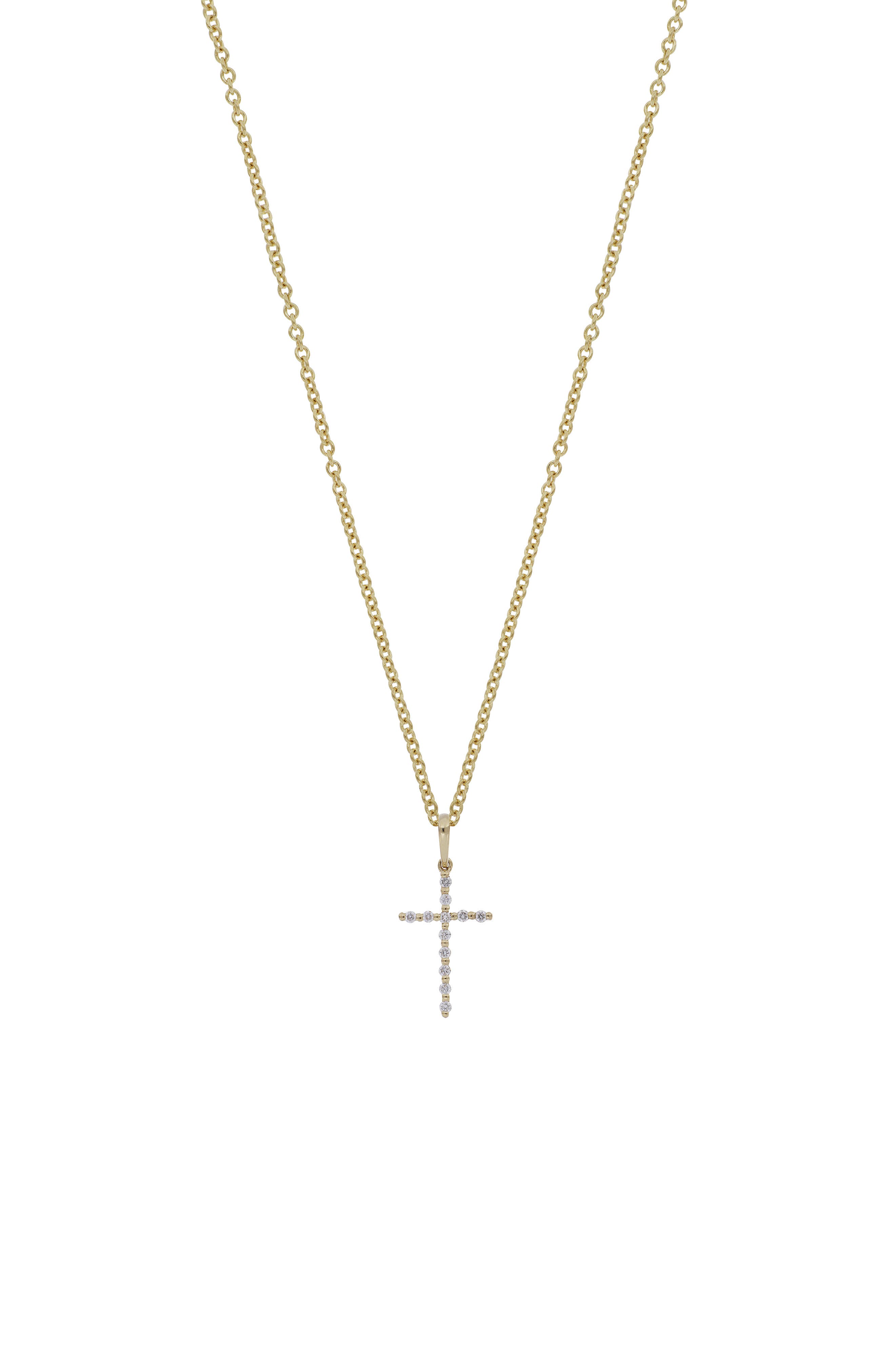 nordstrom diamond cross necklace