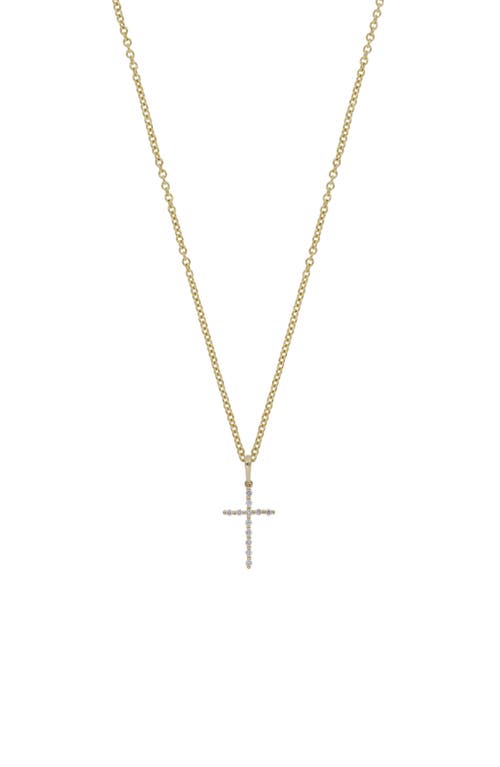 Bony Levy Diamond Cross Pendant Necklace In Gold