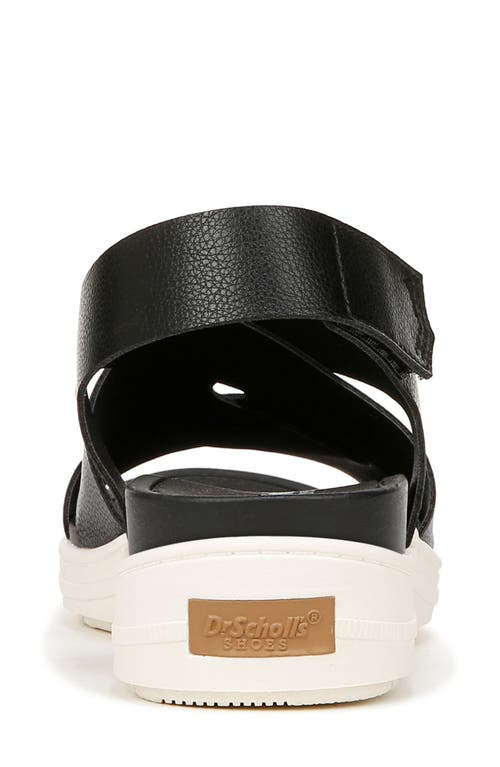 Dr. Scholl's Women's Time Off Sea Slingback Wedge Sandals In Black