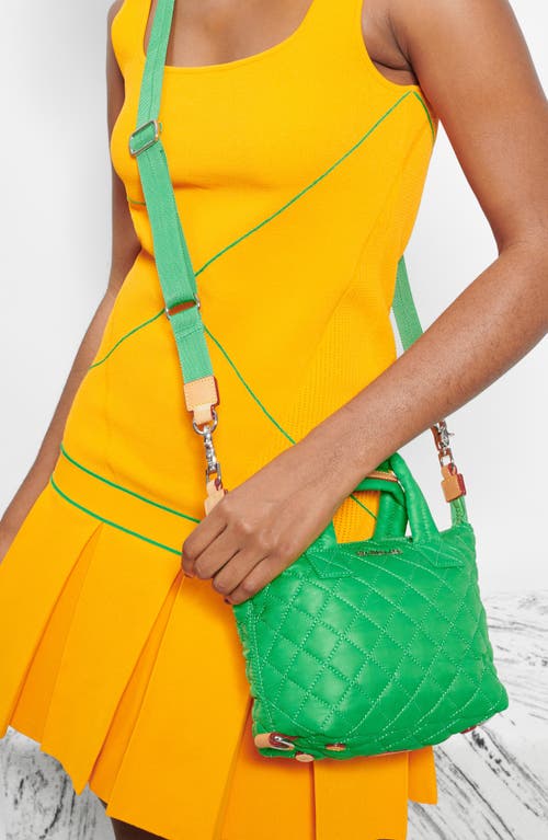 Shop Mz Wallace Micro Sutton Tote In Bright Green