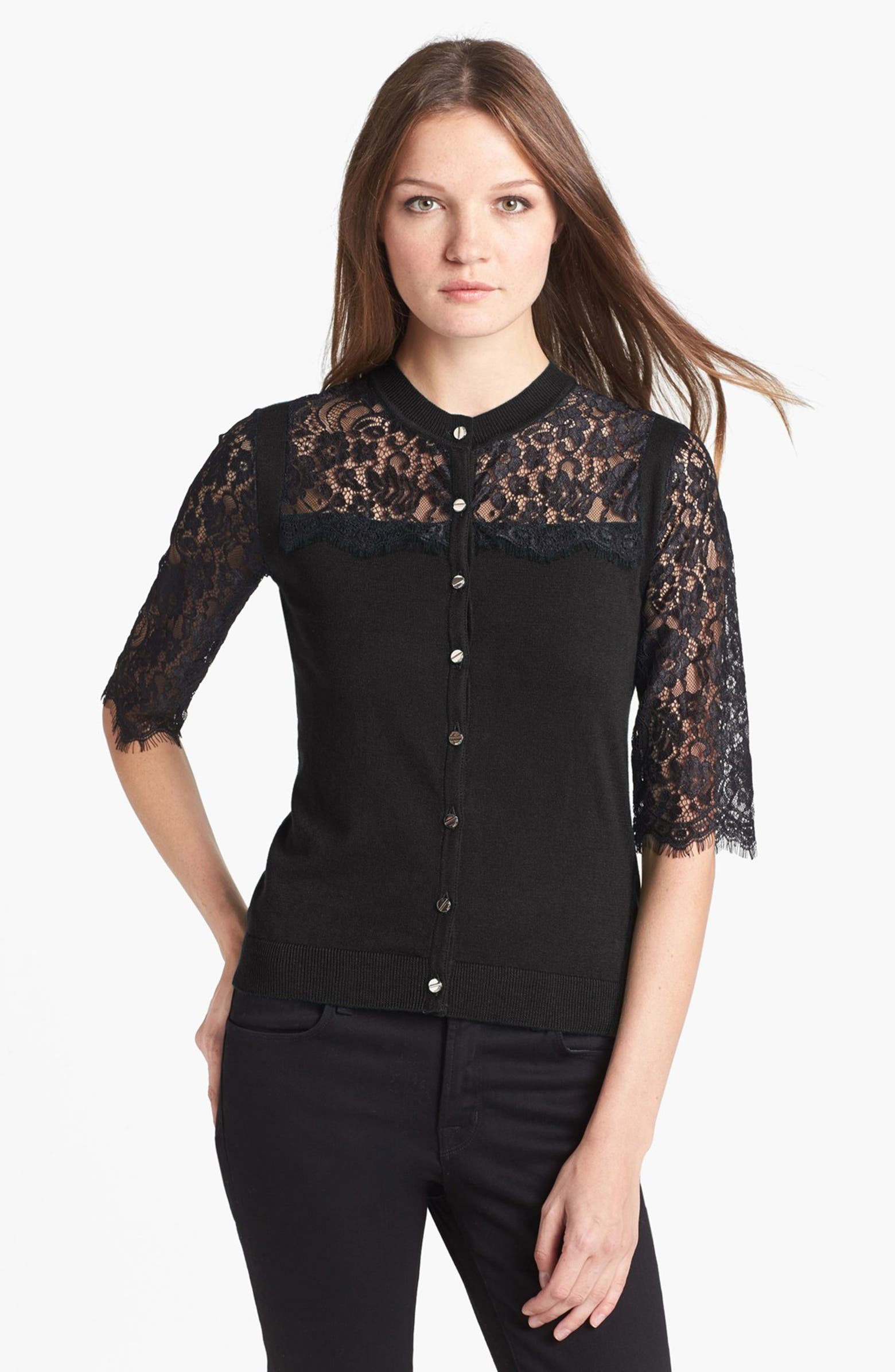 Ted Baker London Lace Detail Cardigan | Nordstrom