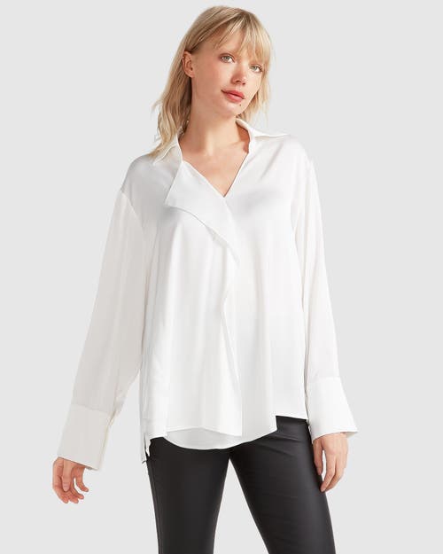 Belle & Bloom Gemini Waterfall Shirt In White