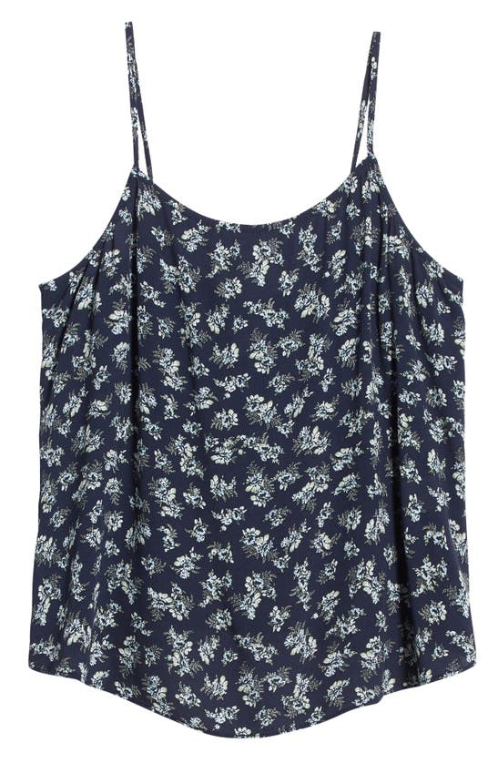 Shop Treasure & Bond Tie Back Camisole In Navy- Beige Lillith Floral