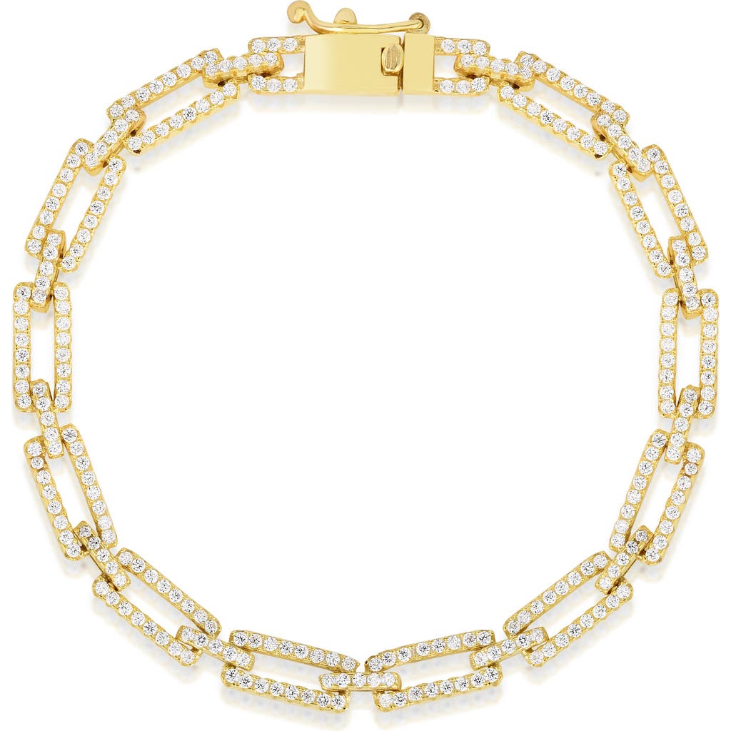 Sphera Milano Cz Chain Link Bracelet In Gold