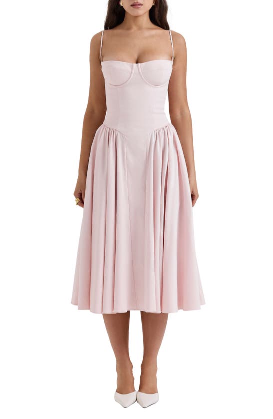 HOUSE OF CB HOUSE OF CB SAMARIA CORSET FIT & FLARE DRESS