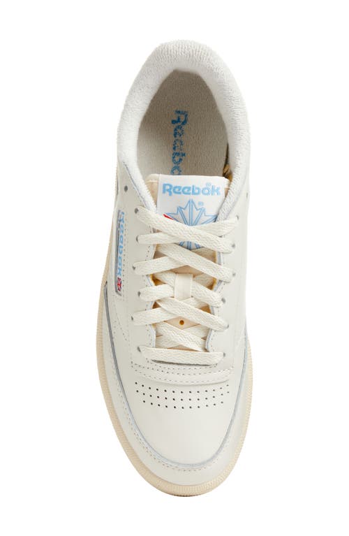 Shop Reebok Club C 85 Vintage Sneaker In Chalk/alabaster/sky Blue