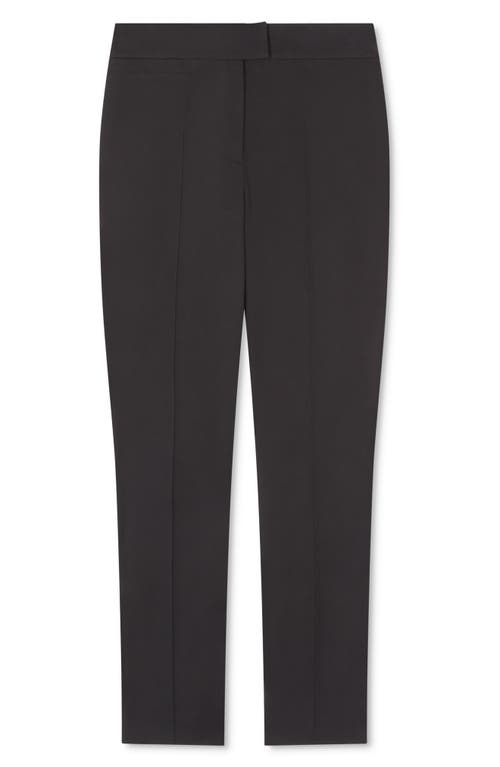 Shop Lk Bennett Esen Cotton Blend Stretch Twill Pants In Black