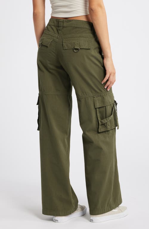 Shop Pacsun Parker Extreme Baggy Cotton Cargo Pants In Beetle