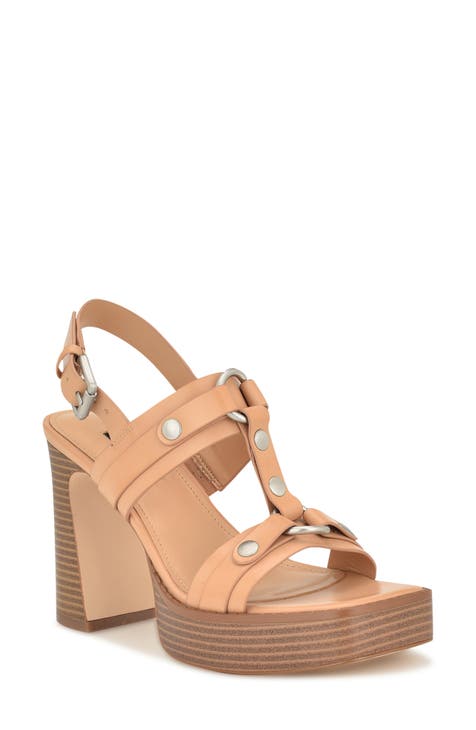 Beige Block Heel Sandals for Women Nordstrom