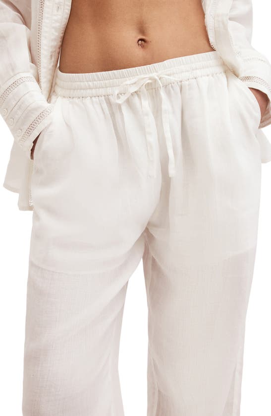 Shop Allsaints Jade Drawstring Pants In Ecru White