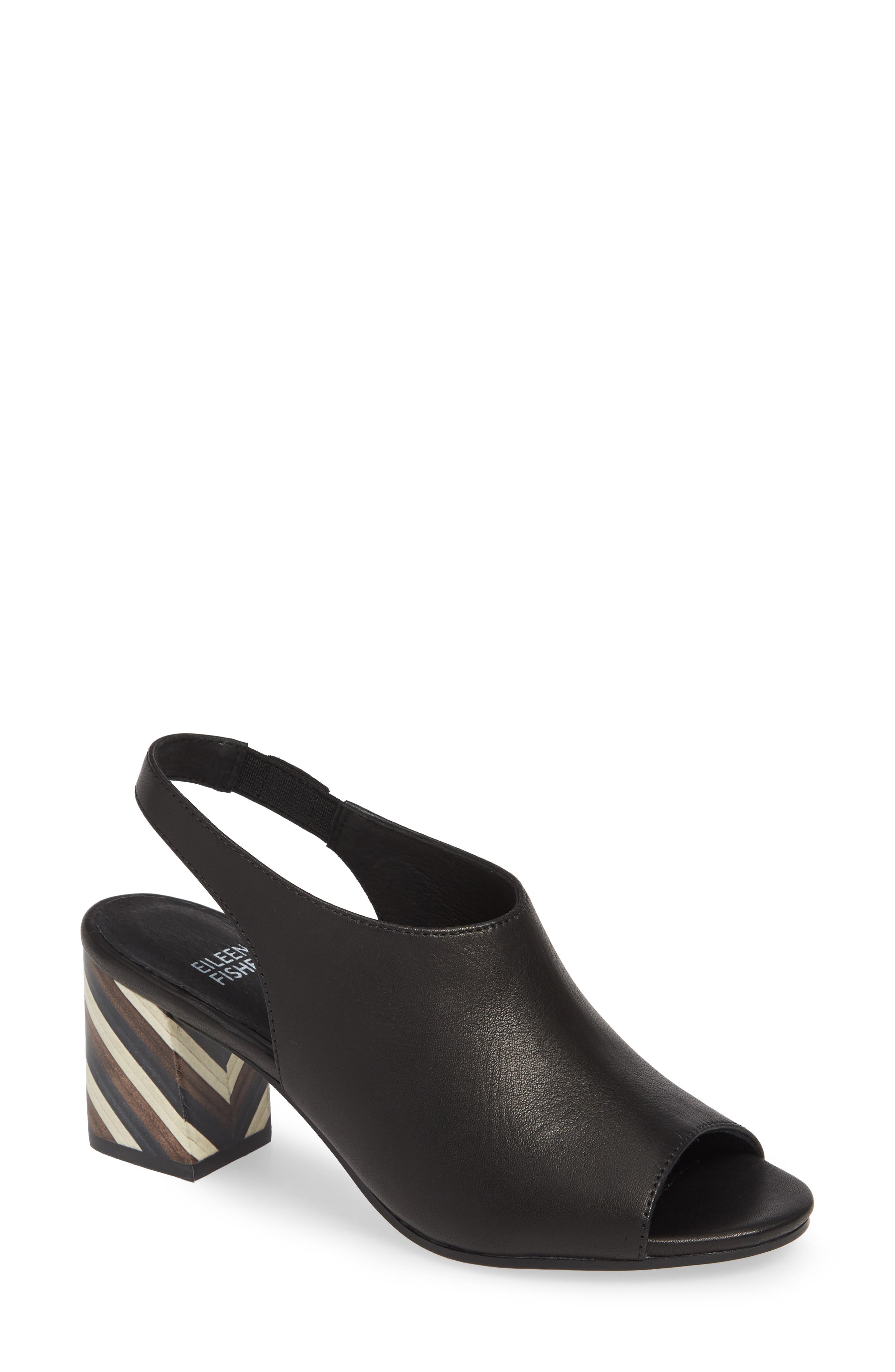 Eileen Fisher Bobbi Slingback Sandal, Black