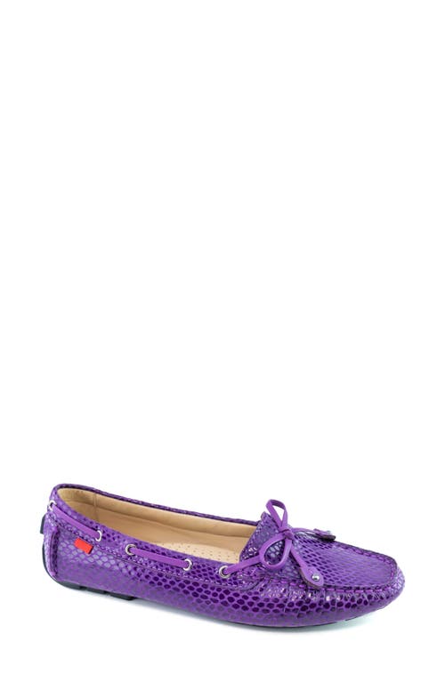 Shop Marc Joseph New York Cypress Hill Driving Loafer In Aubergine Snake