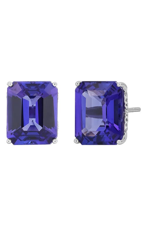 Bony Levy Collector's 18K Gold Tanzanite Stud Earrings in 18K White Gold at Nordstrom