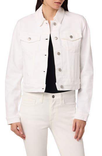 Joe's Crop Denim Jacket In White