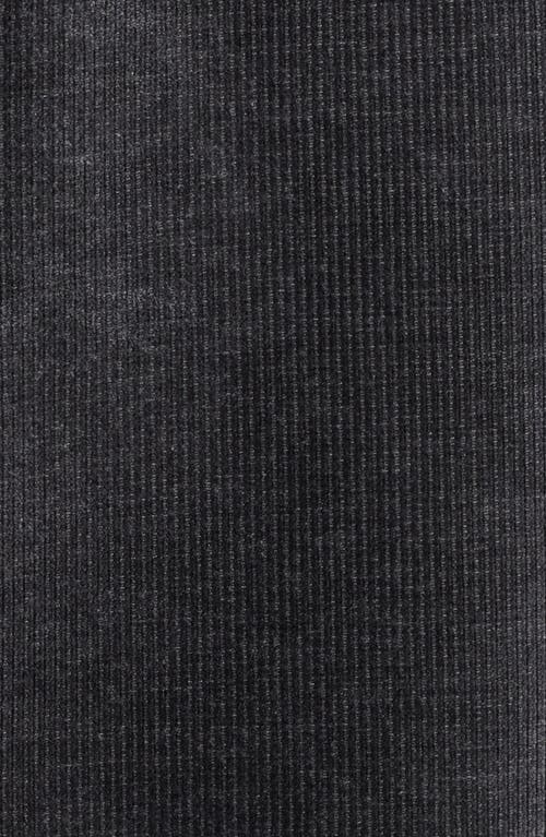 Robert Barakett Topcon Corduroy Overshirt In Charcoal