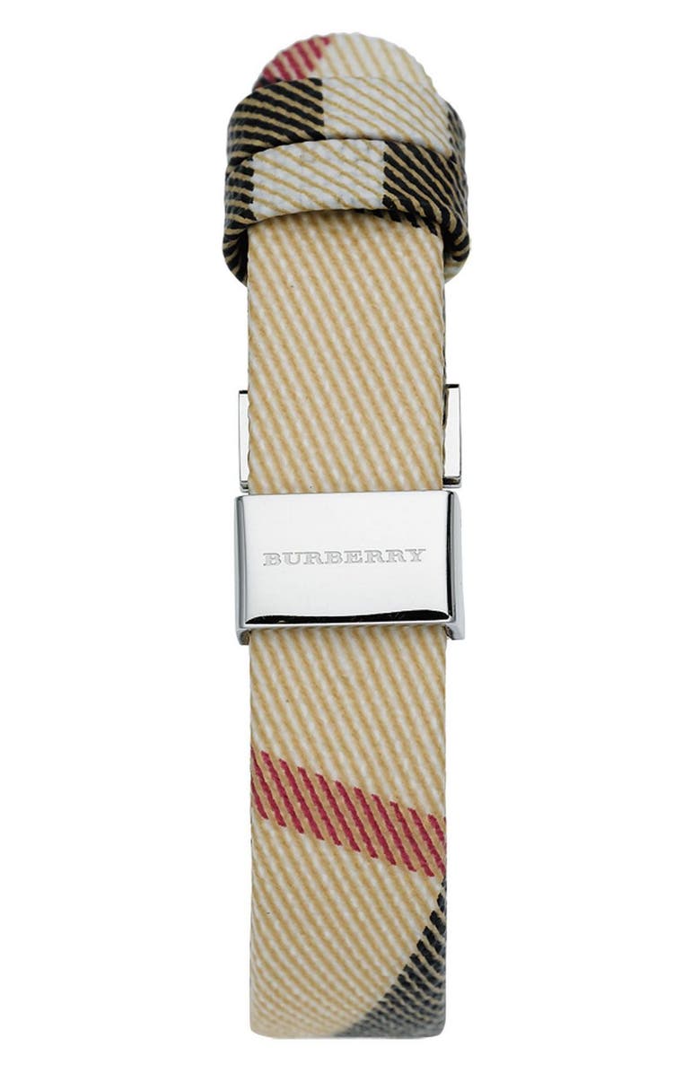 Burberry Ladies' Check Strap Watch, Alternate, color, 