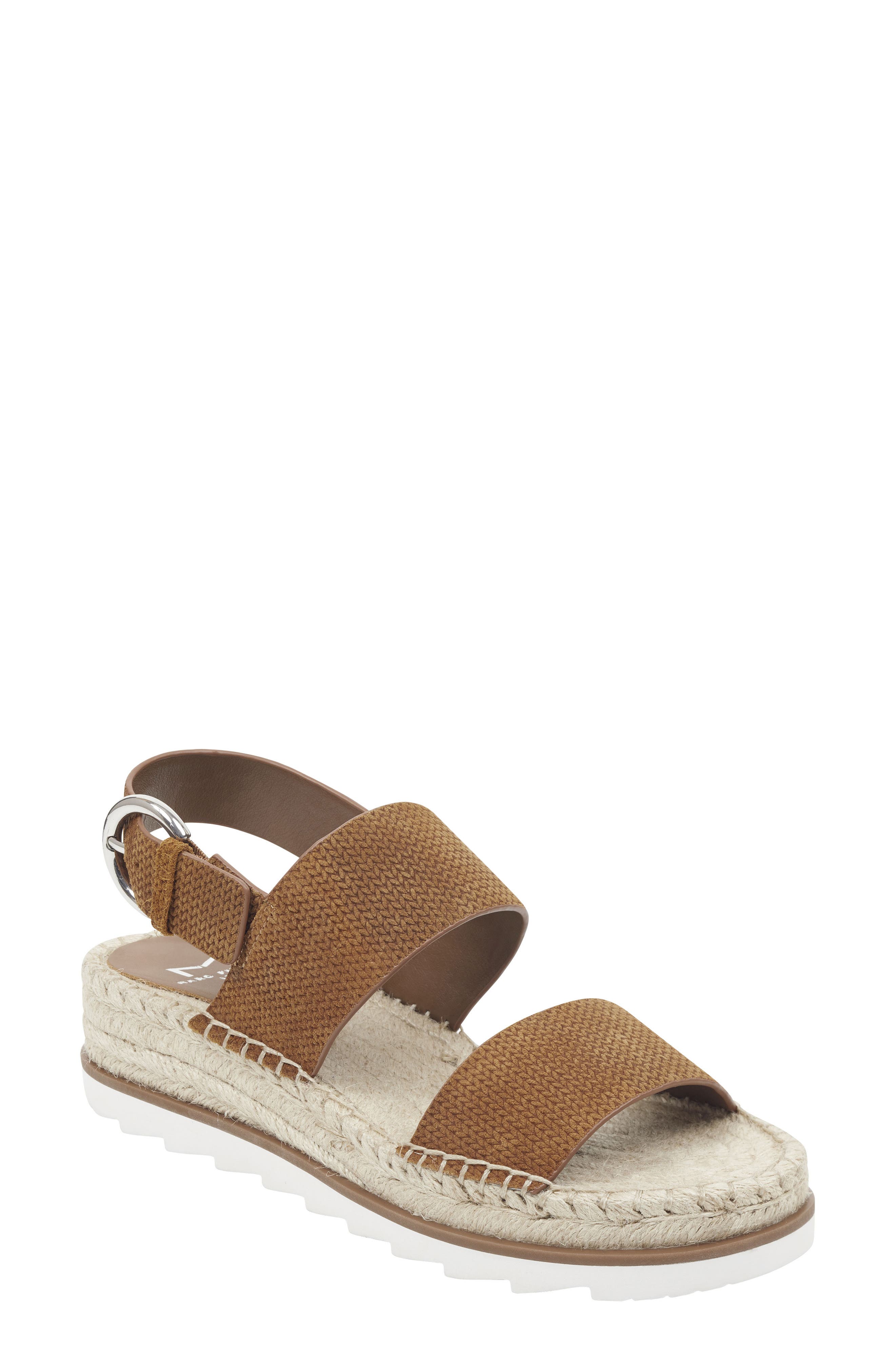 Marc Fisher Ltd Phebe 2 Espadrille Sandal- Brown