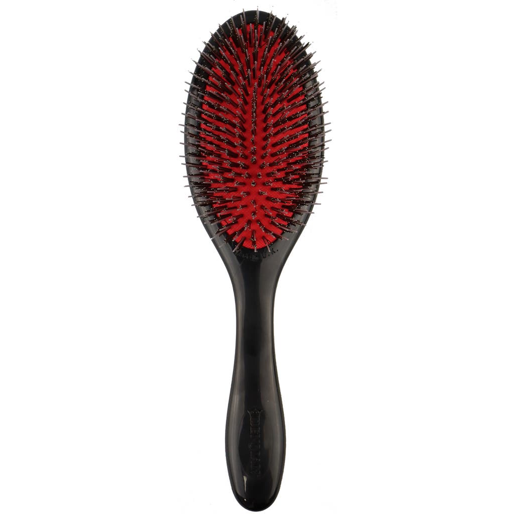 Denman D81m Style & Shine Brush In Boar Bristles Black