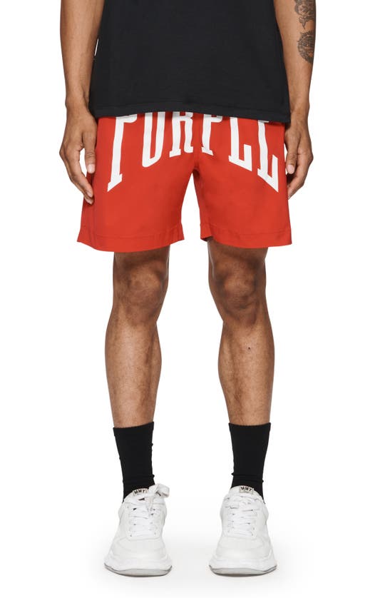 Shop Purple Brand Uppercut All Around Performance Shorts In Red