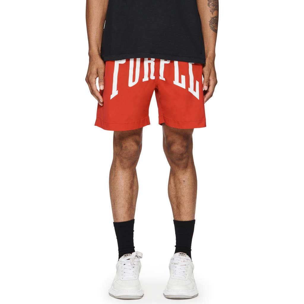 Purple Brand Uppercut All Around Performance Shorts In Red