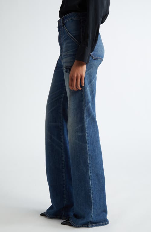 Shop Nili Lotan Quentin Flare Jeans In Classic Wash