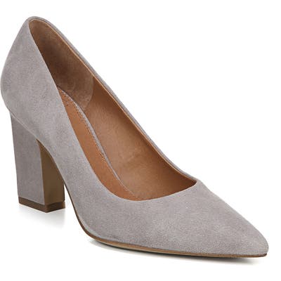 Sarto By Franco Sarto Sasha Pointy Toe Pump, Grey