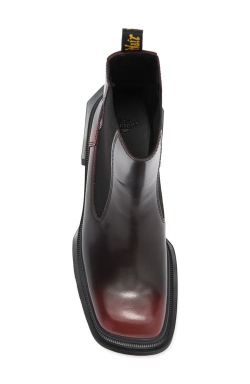 Shop Dr. Martens' Dr. Martens Maybole Tall Chelsea Boot In Black/cherry Red Brush Off