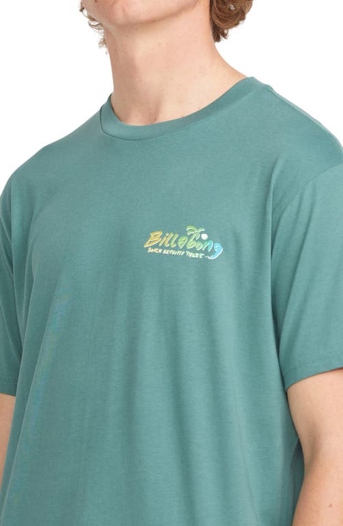 Shop Billabong Lounge Graphic T-shirt In Marine Green