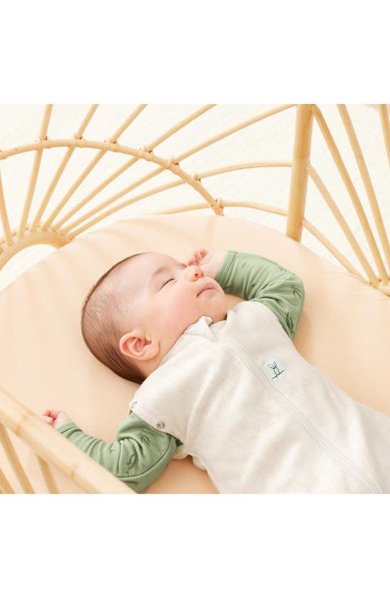 Shop Ergopouch 0.2 Tog Organic Cotton Cocoon Swaddle Sack In Oatmeal Marle