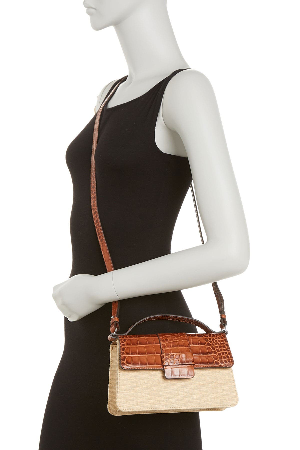 Vince Camuto Kali Crossbody Top Handle Bag In Mdbrown 02