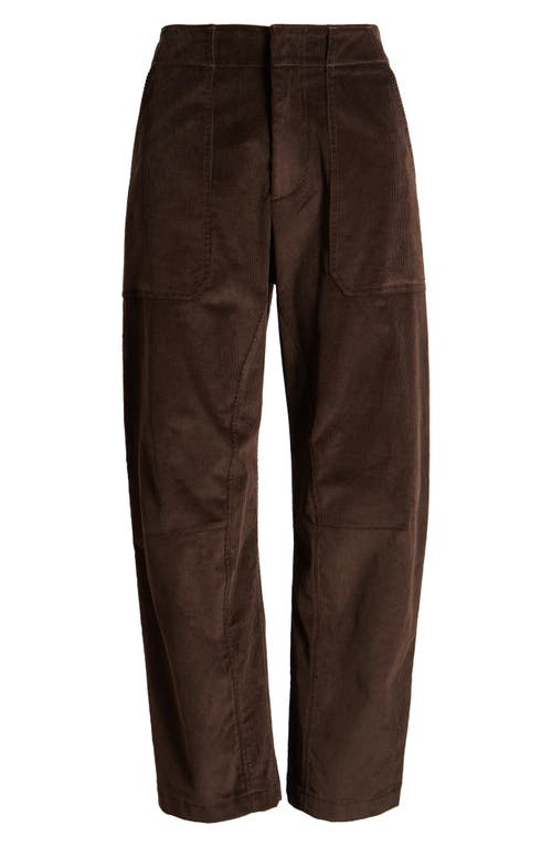 Shop Rag & Bone Leyton Corduroy Straight Leg Pants In Dark Brown