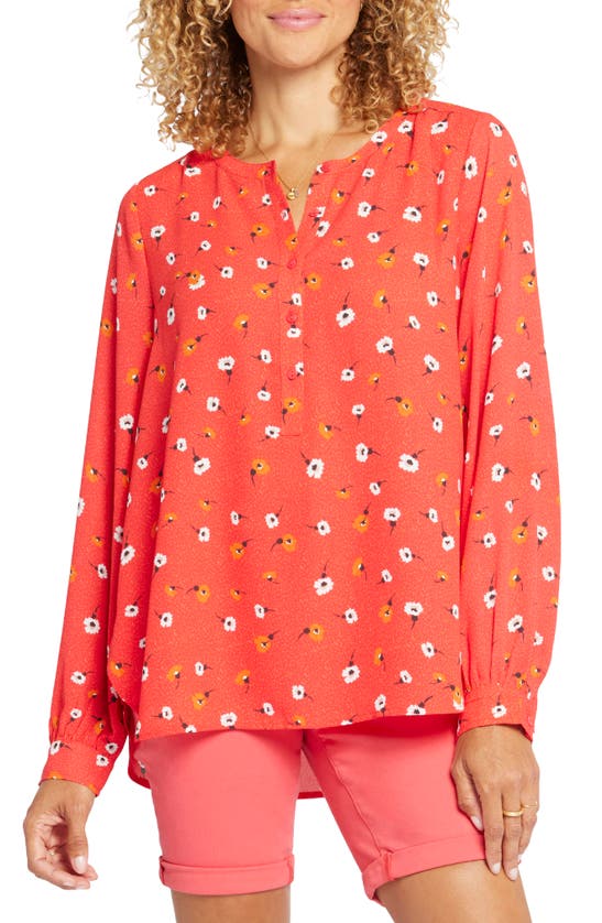 NYDJ SIMONE POPOVER BLOUSE