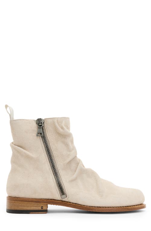John Varvatos Slouchy Zip Boot In China White