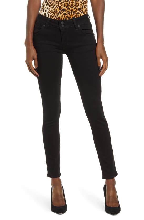 Hudson Collin Ankle Skinny Jeans In Black