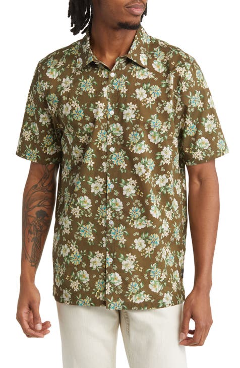 Big On-Point Short Sleeve Organic Cotton Button-Up Shirt