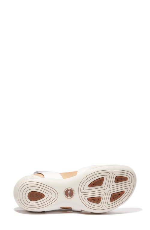 Shop Halsa Footwear Hälsa Footwear Destiny Sandal In White/gold