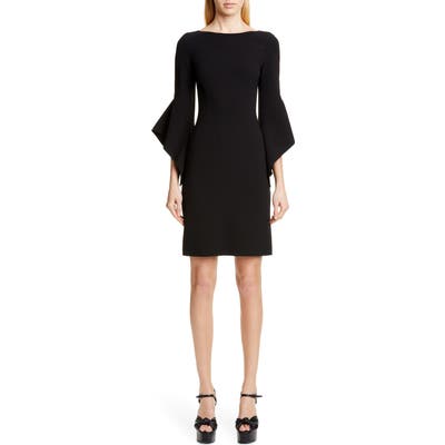 Michael Kors Drape Sleeve Sheath Dress, Black