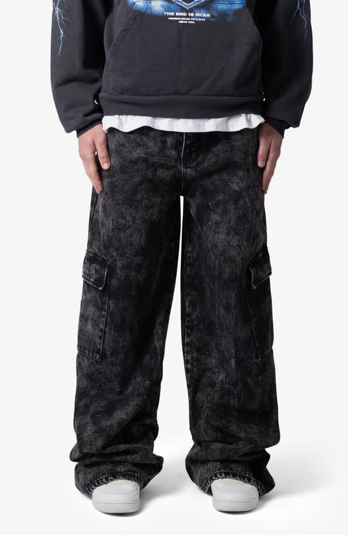 mnml Void Baggy Cargo Jeans Washed Black at Nordstrom,