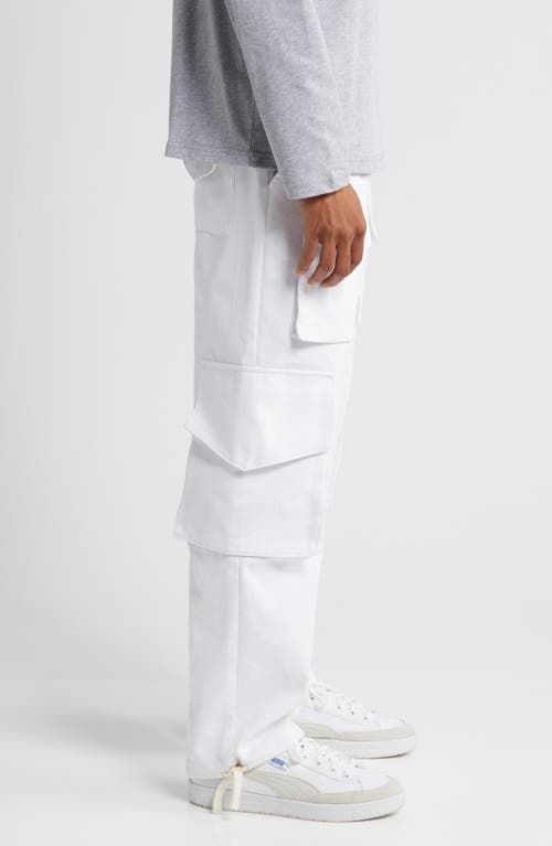 Shop Krost Cloud Cargo Pants In White