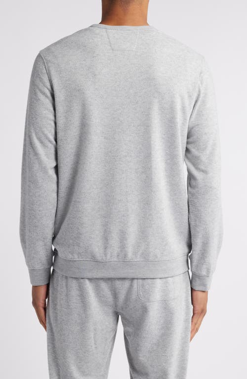 Shop Daniel Buchler Brushed Twill Crewneck Sweatshirt In Grey