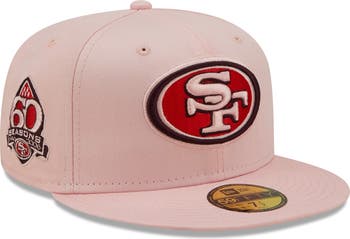 New Era Men's New Era Pink San Francisco 49ers 60 Seasons The Pastels  59FIFTY Fitted Hat