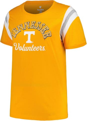 Women's Profile Tennessee Orange Tennessee Volunteers Plus Size Triple  Script Scoop Neck Long Sleeve T-Shirt