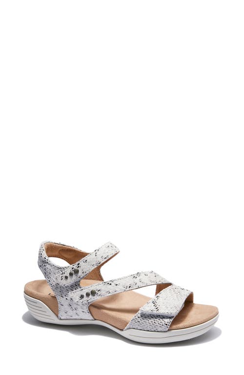 Halsa Footwear Hälsa Footwear Hälsa Denia Ankle Strap Sandal In Beige/silver