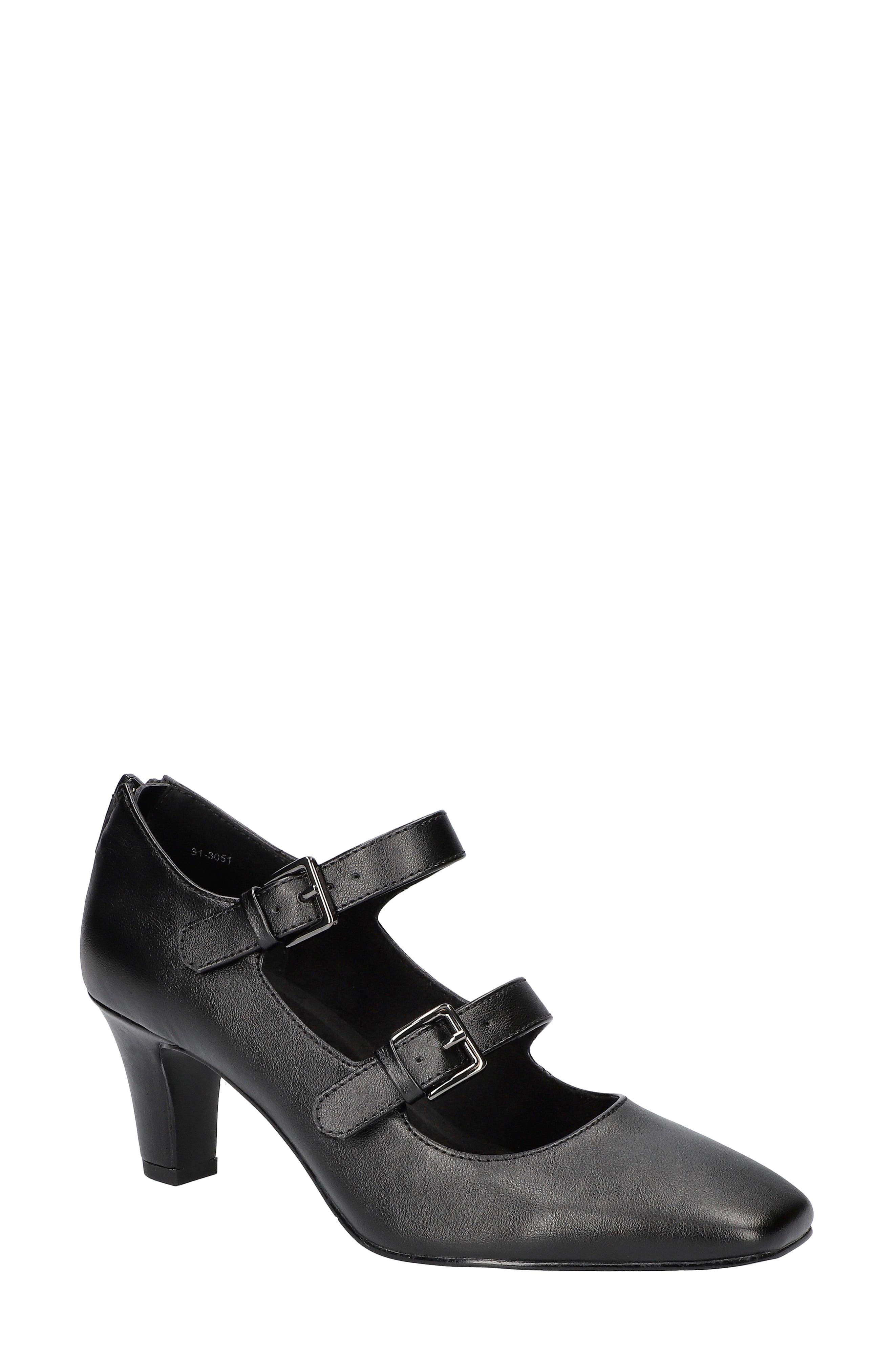 EASY STREET Willis Square Toe Mary Jane Pump in Black 
