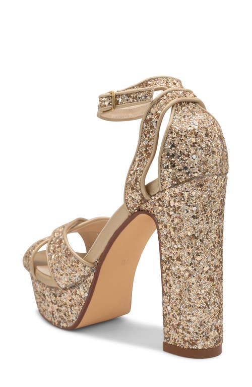 Touch Ups Jemma Ankle Strap Platform Sandal In Champagne