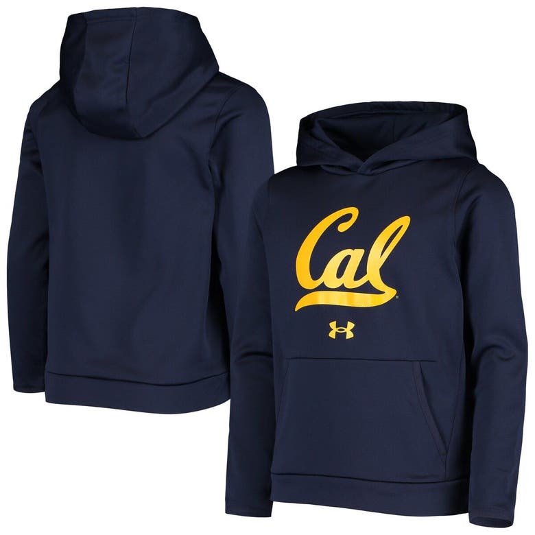 Under Armour Kids' Youth  Navy Cal Bears Logo Pullover Hoodie
