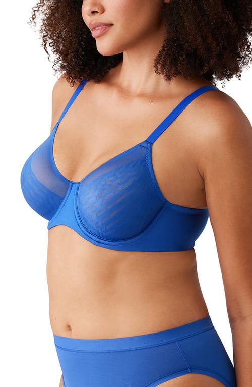 Shop Wacoal Elevated Allure Full Coverage Underwire Bra In Beaucoup Blue