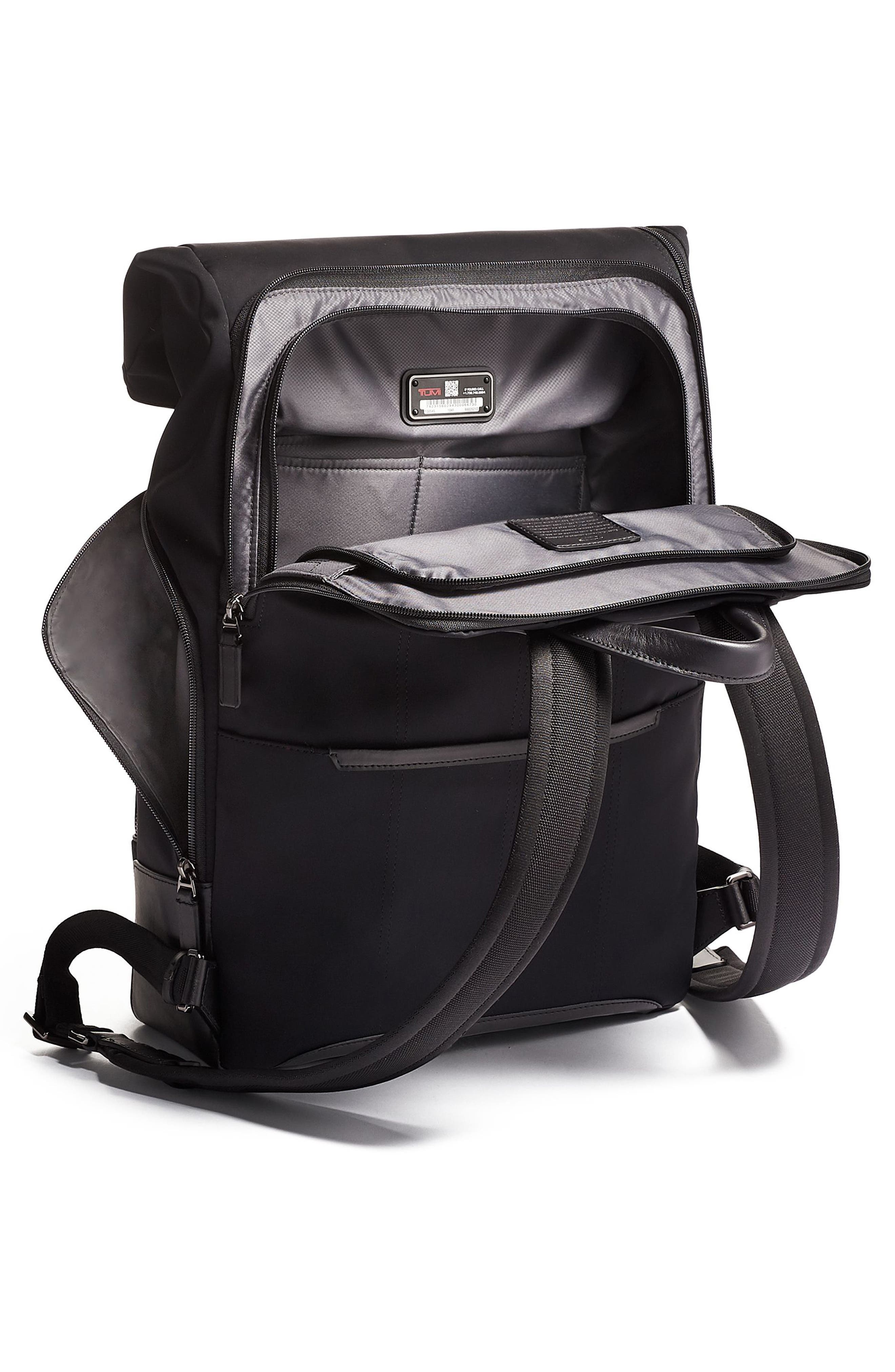 Tumi Osborn Roll Top Backpack in Black | Smart Closet