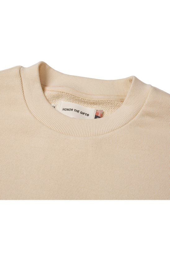 Shop Honor The Gift Pocket Sweatshirt In Bone